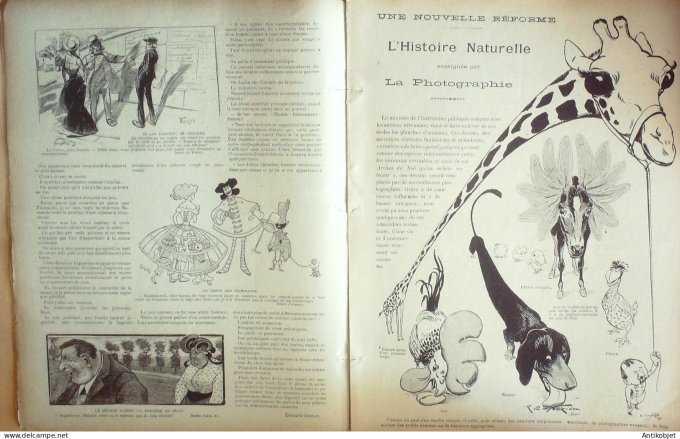 Le Rire 1901-09- 14 # 358 Journal humoristique Ed.Originale La Photographie