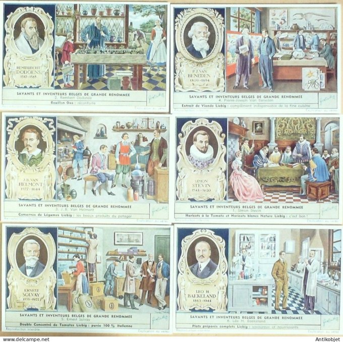 Chromo Liebig Sang 1602 Belgique Savants et inventeurs Belges (1954)