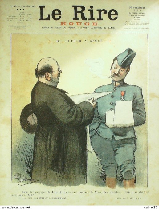 Le Rire Rouge 1915 n°  48 Guillaume Roussau Léandre Osterlind Sauvayre Hautot