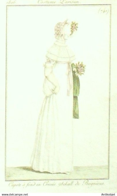Costume Parisien 1806 # 741 (eau forte) Schall de Bagn ères