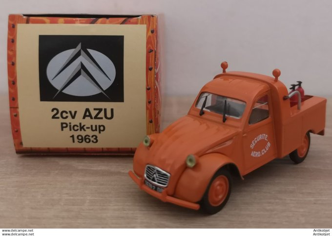 Citroen 2cv AZU Pick-Up Aeroclub securite 1963 Norev 1:43