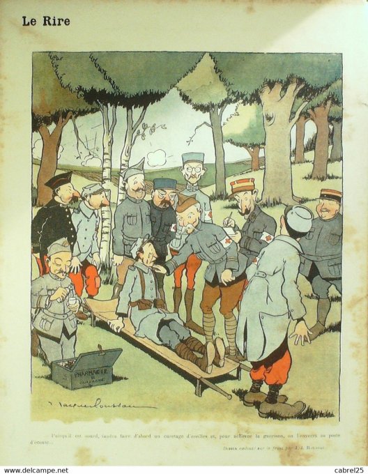 Le Rire Rouge 1915 n°  48 Guillaume Roussau Léandre Osterlind Sauvayre Hautot