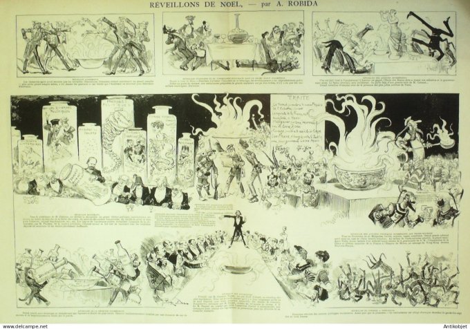 La Caricature 1884 #261 Noel Robida Tonkin Gino Rip-Larigot Sorel Gino