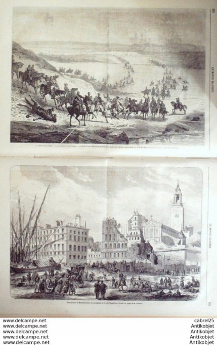 Le Monde illustré 1862 n°293 Mexique Le Batoniste Marseille (13) Pennsylvanie Chambesburg