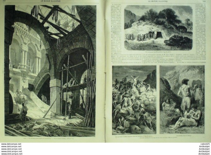 Le Monde illustré 1869 n°659 Egypte Syout Denderah Haon Cheik Selim Espagne Madrid Turquie Constanti