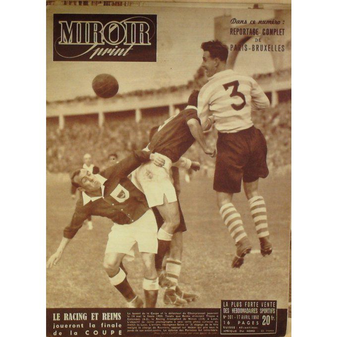 Miroir Sprint 1950 #  201 17 Avr Le Strat Ladoumegue Archambault Bonnardel Van Steenb