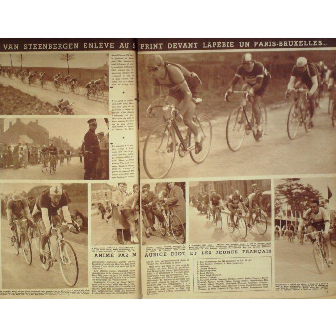 Miroir Sprint 1950 #  201 17 Avr Le Strat Ladoumegue Archambault Bonnardel Van Steenb