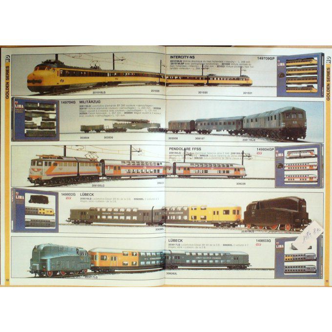 Catalogue LIMA chemins de fer 1984