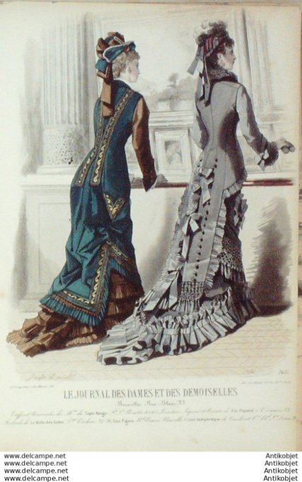 Journal des Dames Demoiselles 1875 # 1401 (Maison Tapis rouge)