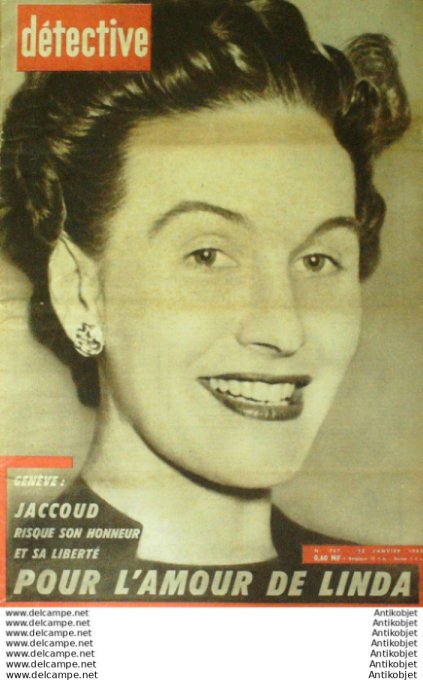 Détective 1960 # 707 Le Quercy Clermont-Ferrand Aubervilliers Affaire Montesi