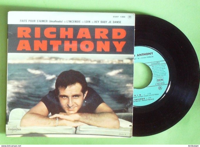 Anthony Richard 45T EP Faits pour s'aimer (languette) 1962