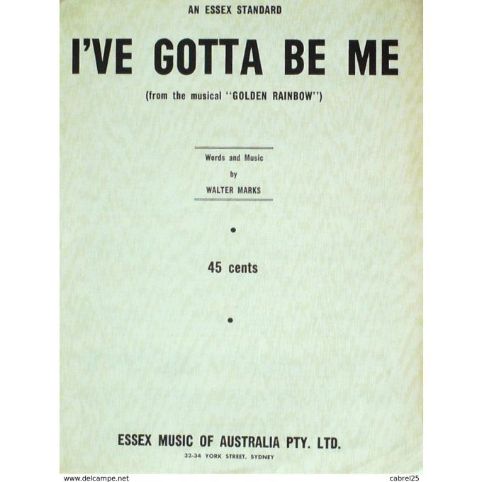 MARKS WALTER-I'VE GOTTA BE ME-1967