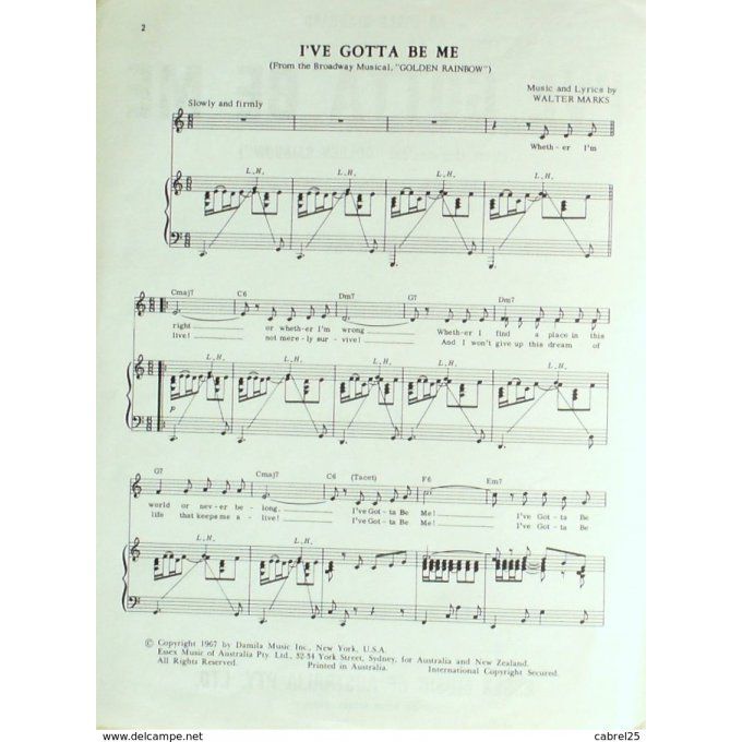 Marks Walter I've Gotta Be Me 1967