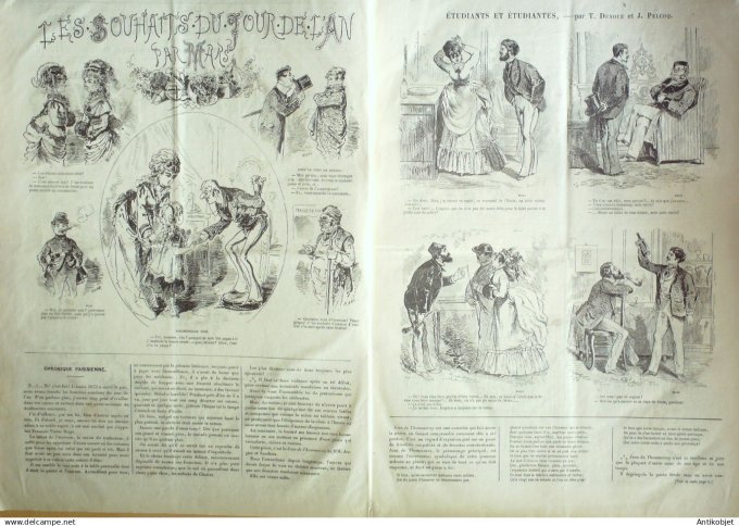 Le Journal Amusant 1874 #  905 Britannicus à la Comedie Française Stop