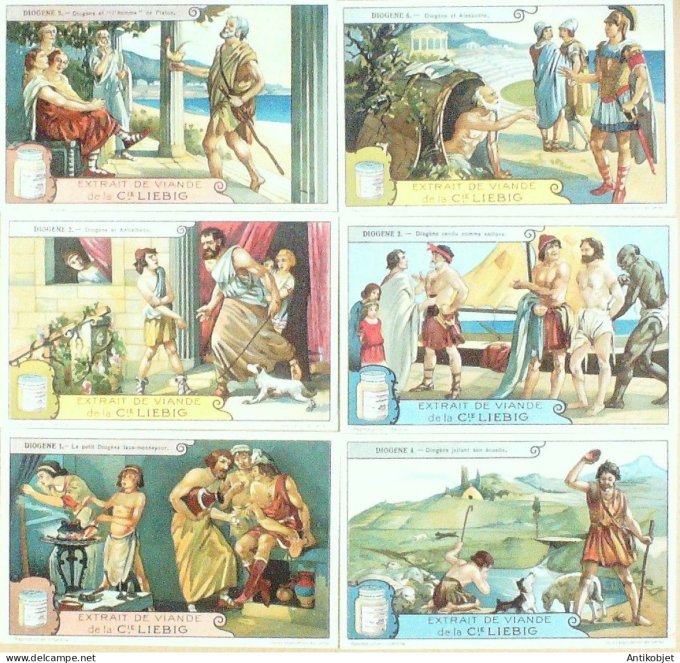 Chromo Liebig Sang 1205 Diogene ages (1928)