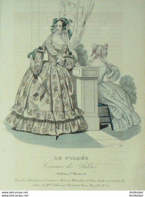 Le Follet 1841 # 687 Robe mousseline
