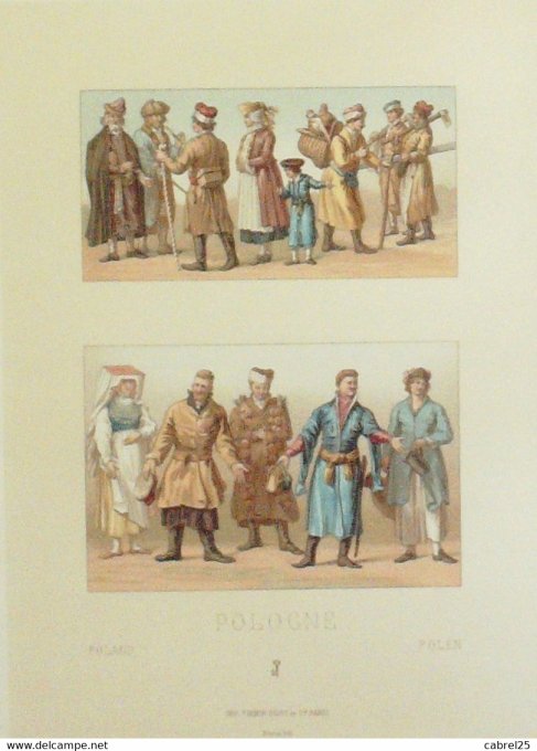 Pologne costumes Lublin samagitie lithuanie laitiere avocat bucheron voiturier