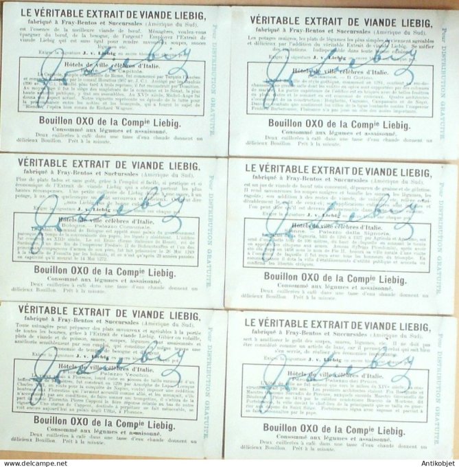 Chromo Liebig Sang  859 Italie Hotels de villes (1906)
