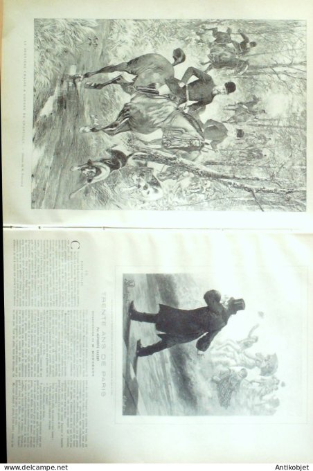 Le Monde illustré 1886 n°1508 Chantilly (60) Madagascar Hovas Trafalgar-Square