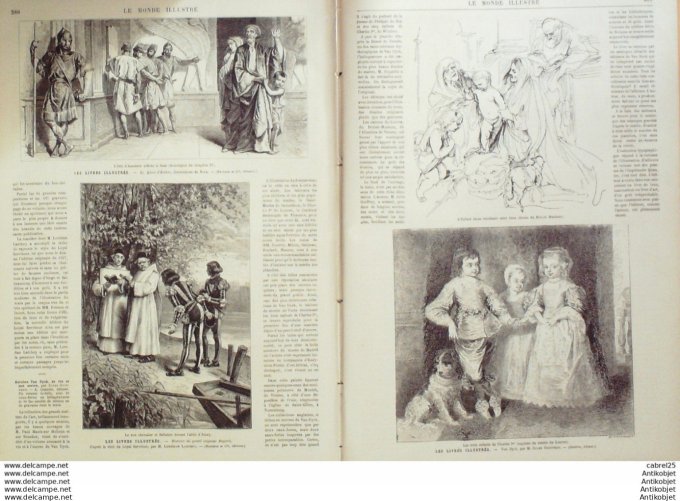 Le Monde illustré 1881 n°1290 Pasteur Théâtre Marigny Victor Cherruliez Sully Prudhomme