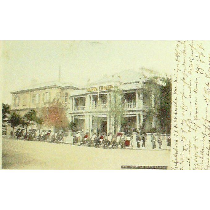 Cpa Japon Kobe Hôtel Oriental 1907