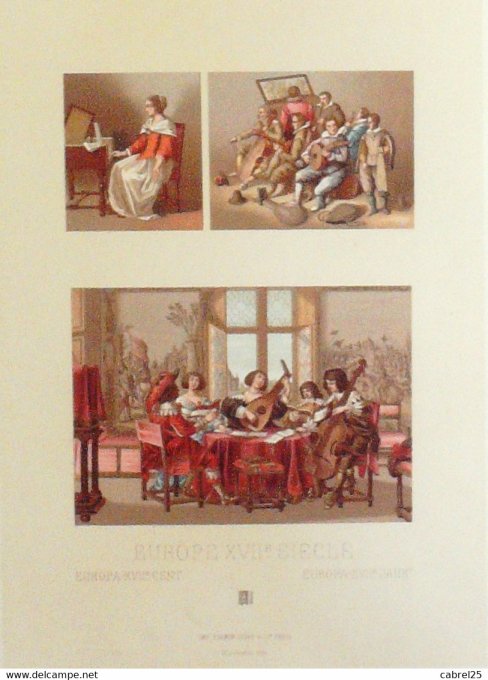 Pays-Bas Mandoline violoncelle piano Costumes