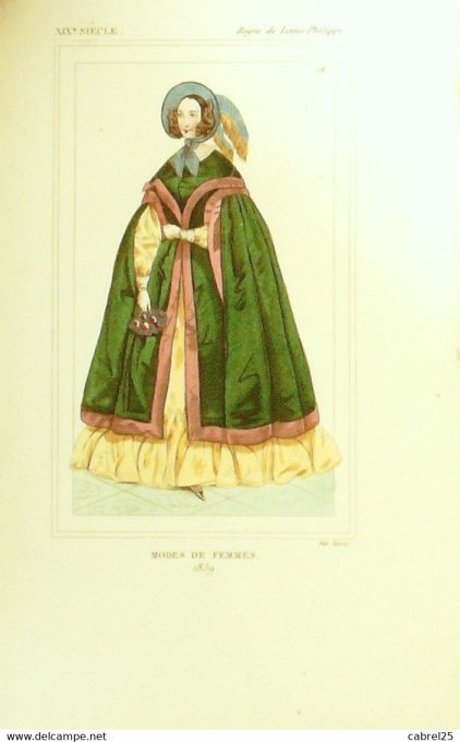 Mode Femme 1839 sous LOUIS PHILIPPE