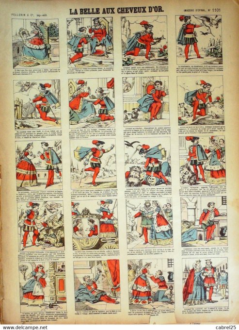 La Belle Aux Cheveux d'or (Pellerin d'epinal)
