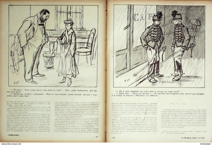 L'Assiette au beurre 1908 n°402 Les Caboulots de l'amour et de la mort Florès