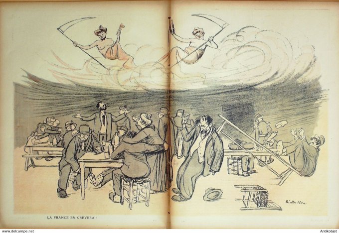 L'Assiette au beurre 1908 # 402 Les Caboulots de l'amour et de la mort Florès