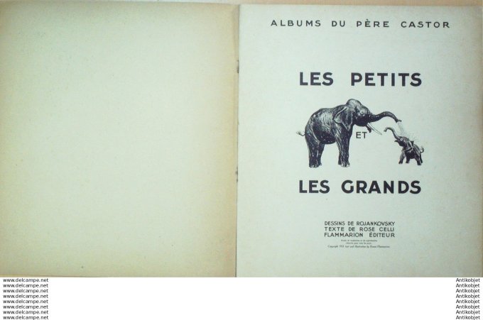 Pere Castor  les eptites et les grands (Rojan Texte Celli)  Eo1933