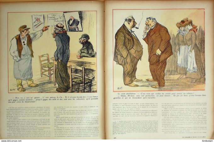 L'Assiette au beurre 1908 # 402 Les Caboulots de l'amour et de la mort Florès