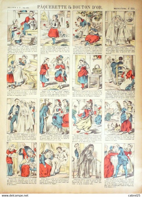 Paquerette & Bouton d'or (Pellerin d'epinal)