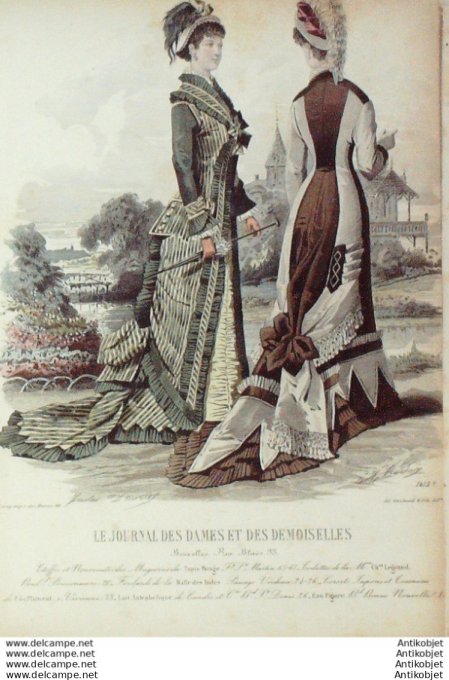 Journal des Dames Demoiselles 1875 # 1412 (Maison Tapis rouge)