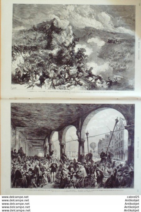Le Monde illustré 1872 n°790 Toulon (83) Espagne Madrid San Isodro Manaria Bilbao Arras (62) Reims (