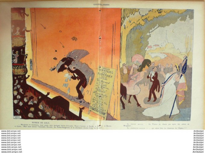 L'Assiette au beurre 1910 # 465 Fetes de Charite Grandjouan