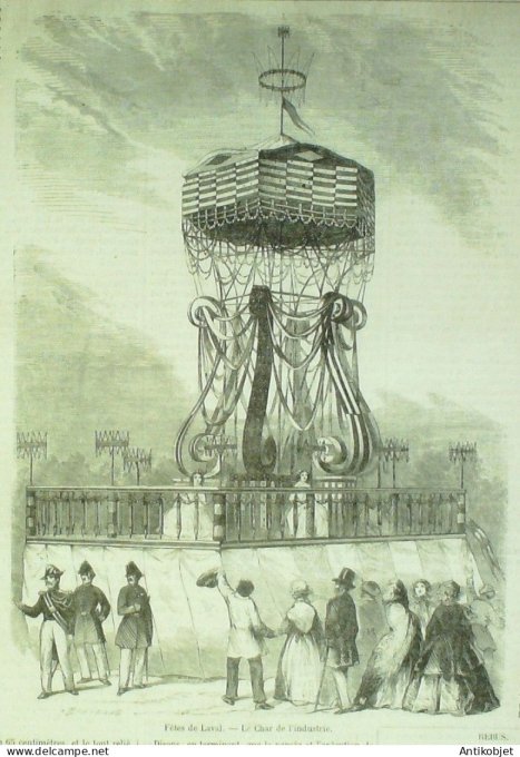 Le Monde illustré 1857 n° 23 Algérie Aït-Saïd Aït-Herba Laval (53) Chine Blois (41)