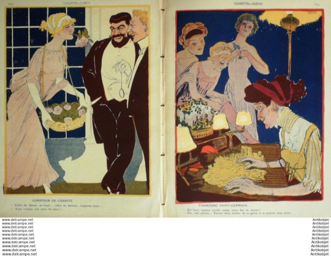 L'Assiette au beurre 1910 # 465 Fetes de Charite Grandjouan