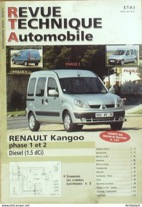 Revue Tech. Automobile 2004 n°677 Renault Kangoo