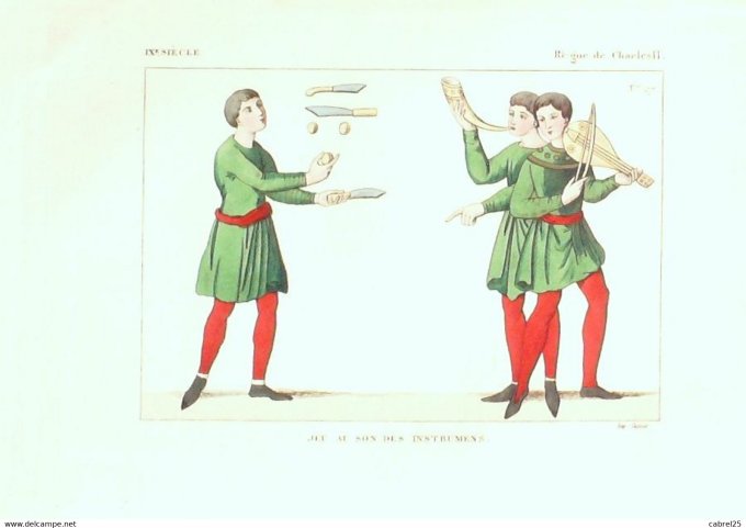 Objet Jeu au son des instruments CHARLES II 9ème 1852