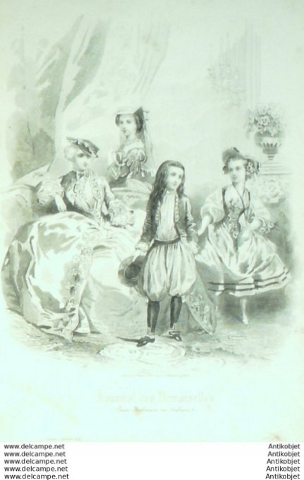 Journal de Demoiselles 1859 # 01b Travestissements enfants