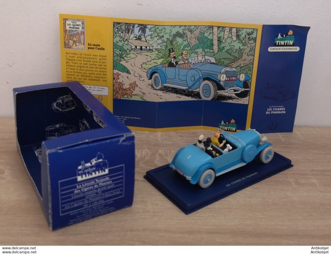 Tintin Les Cigares du Pharaon Lincoln Torpédo Grand Sport 1930 Atlas 1:43