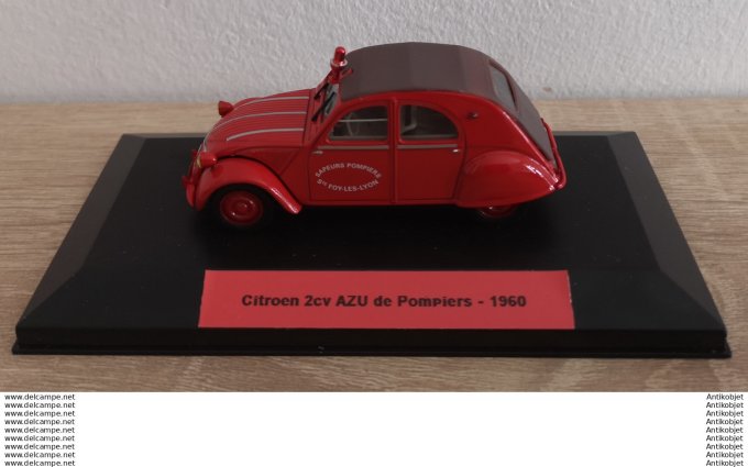 Citroen 2cv AZU de Pompiers 1:43 St Foy les Lyon 1960