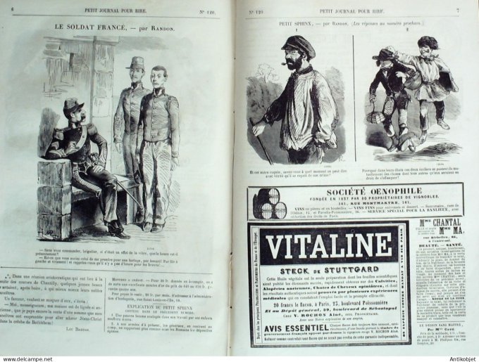 Petit journal pour Rire 1857 # 120 Les Chanteurs Girin