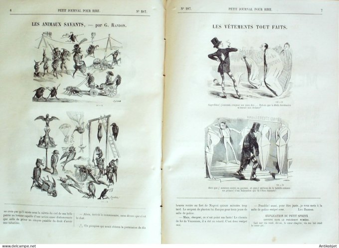 Petit journal pour Rire 1860 # 287 fetes des Champs-Elysees Grevin