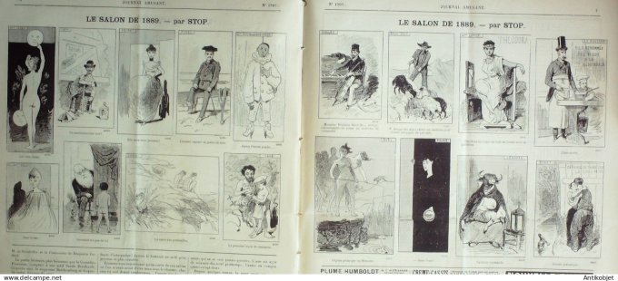Le Journal Amusant 1889 # 1707 La terre du trou par Josias