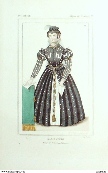 Stuart Marie Reine De France Et D'ecosse 16ème 1852