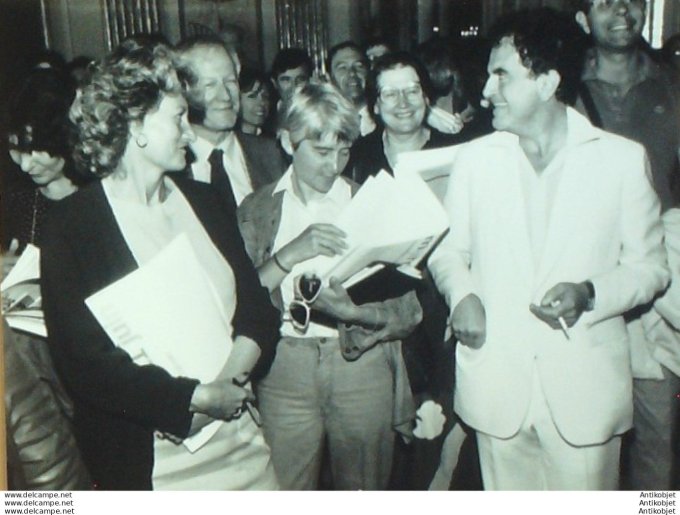 Béart Guy & Lang Jack Chancel Jacques (photo Fête de la Musique) 1983