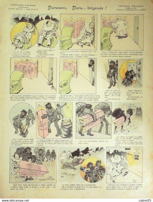 Paravent Para...Brigands (Conte) (Pellerin d'epinal) Augé
