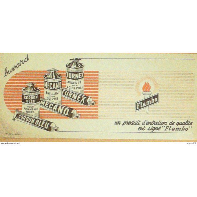 Buvard FLAMBO Entretien